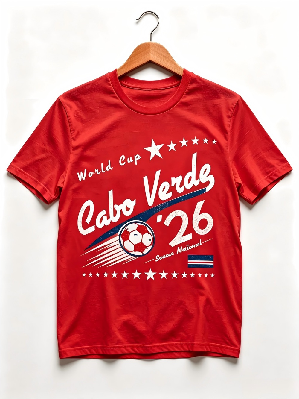 Cabo Verde 2026 Soccer Womens Mens T-shirt Unisex USA Canada Mexico World soccer